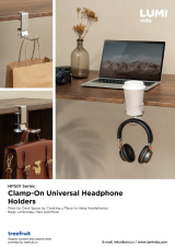 HPS01 Series Clamp-On Universal Headphone Holders