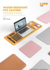 MP07 Series-Water Resistant PVC Leather Mouse Pads