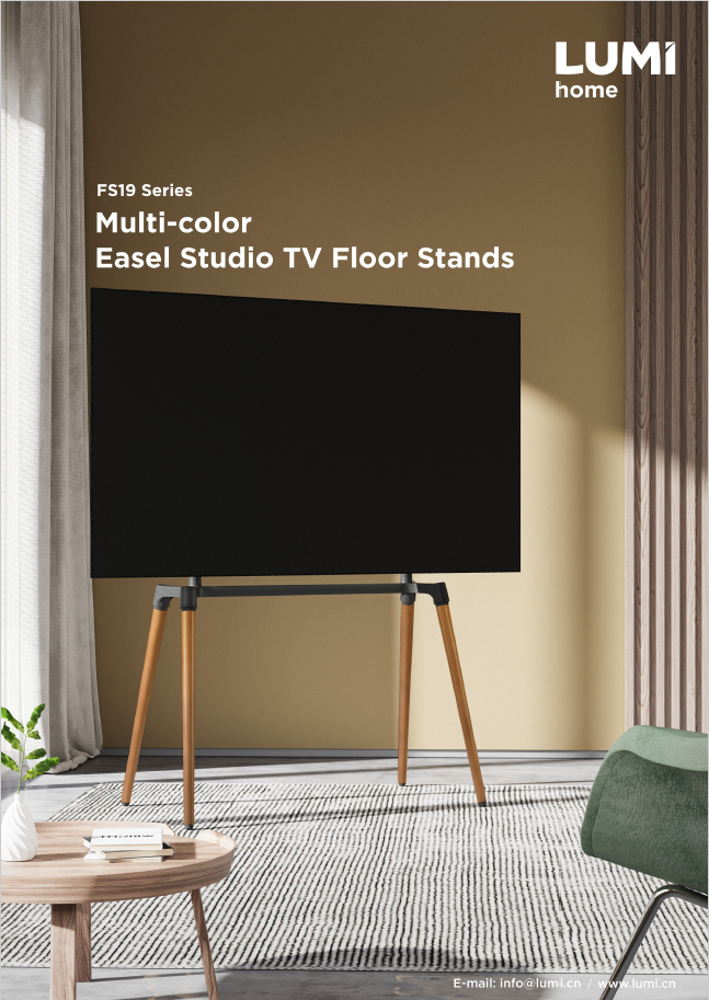 FS19 Series-Pastel Easel Studio TV Floor Stands
