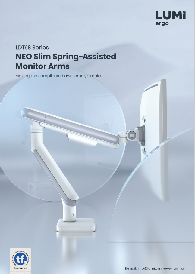 LDT68 Series NEO Slim Spring-Assisted Monitor Arms
