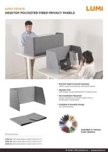 AP01 Series-Desktop Polyester Fiber Privacy Panels