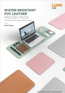 MP07 Series-Water Resistant PVC Leather Mouse Pads