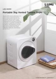 LSD-3031M-Portable 3kg Vented Tumble Dryer
