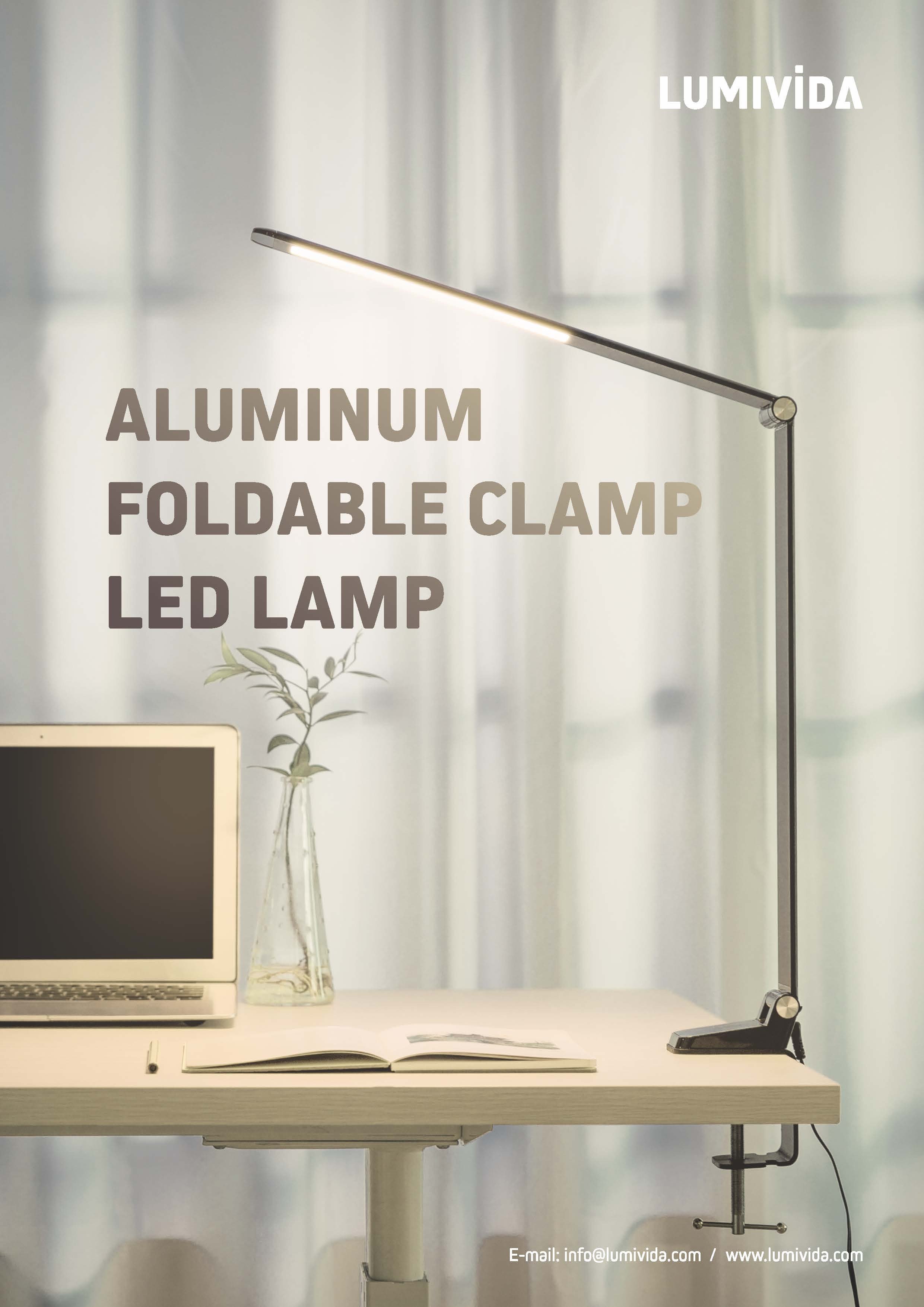 LDL05-3 4 5-Aluminum Foldable Clamp LED Lamp