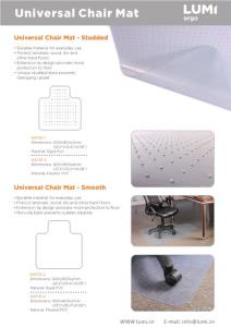 MAT01 Series-Universal Chair Mat-Sales Sheet