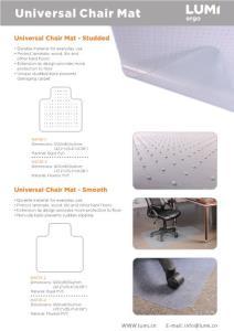 MAT01 Series-Universal Chair Mat-Sales Sheet