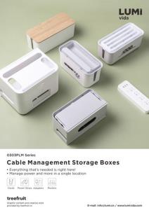 0303PLM Series-Cable Management Storage Boxes