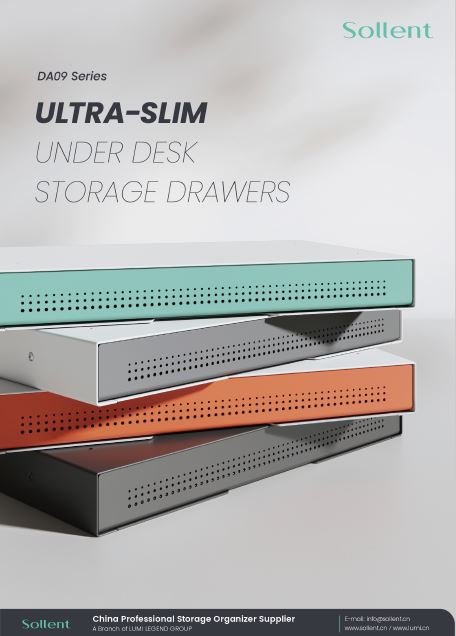 DA09 Series - Ultra-Slim Under Desk Storage Drawers