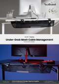 Under-Desk Mesh Cable Management
