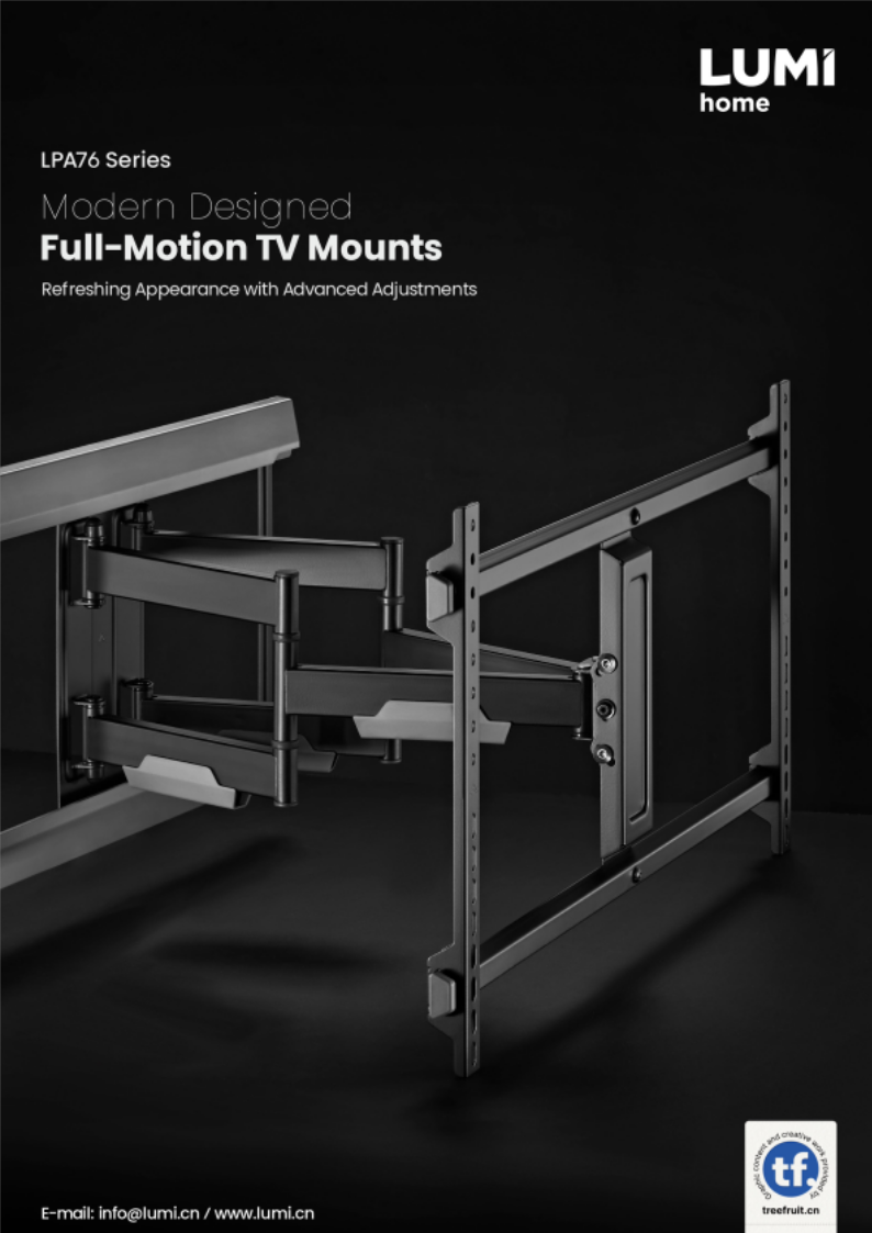 LPA76 Series-Modern Designed Full-Motion TV Mounts  