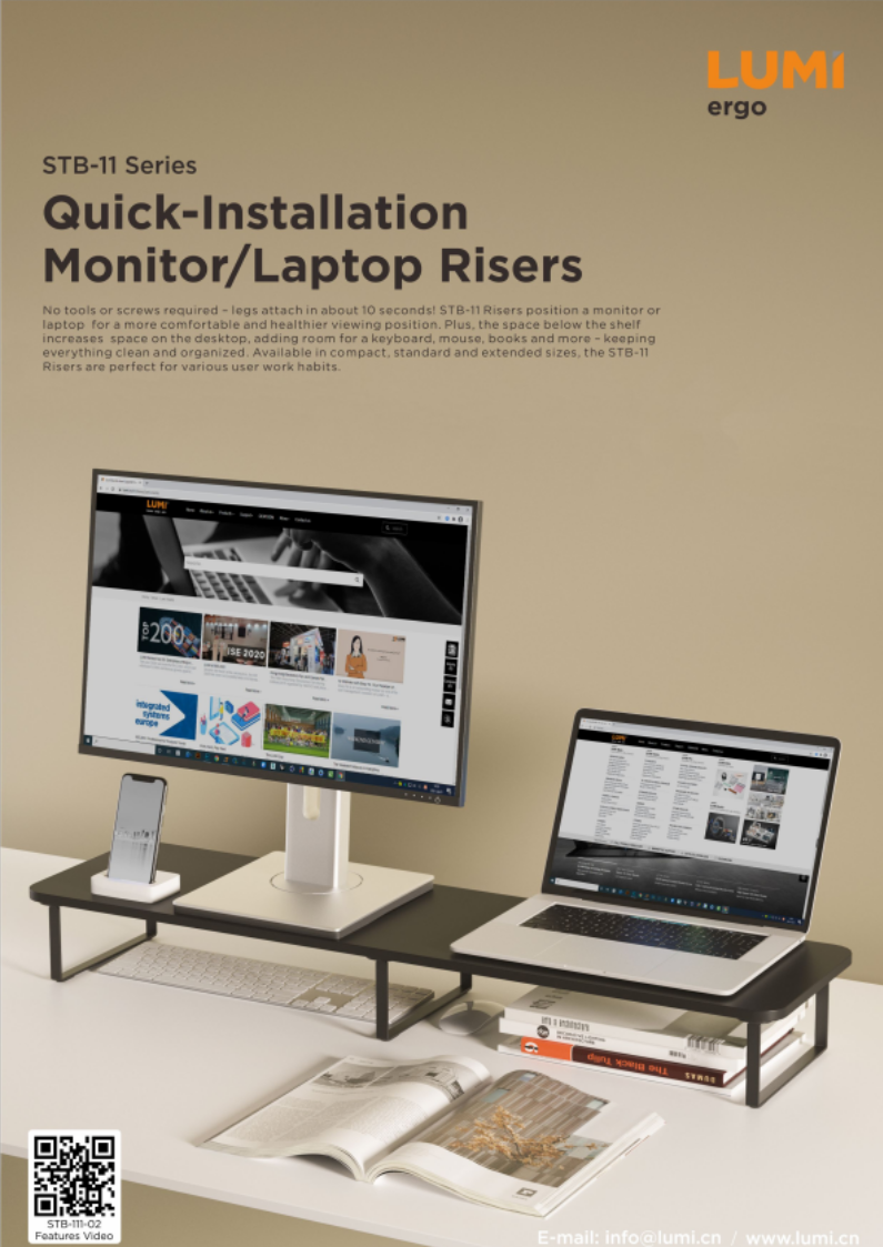 STB-11 Series Quick-Installation MonitorLaptop Risers