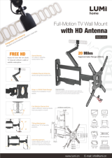 KMA28-443AT Full-Motion TV Wall Mount with HD Antenna