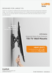 LP75 Series-Advanced Heavy-Duty Extension Tilt TV Wall Mounts