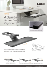 KBT-02-Adjustable Under Desk Keyboard Tray