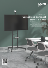 T1040 Series-Versatile ＆ Compact Steel TV Carts