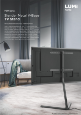 FS17 Series-Slender Metal V-Base TV Stand