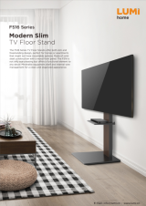 FS16 Series-Modern Slim TV Floor Stands