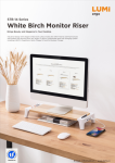 STB-14 Series-White Birch Monitor Riser