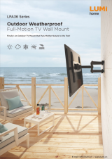 LPA36 Series-Outdoor Weatherproof Full-Motion TV Wall Mount