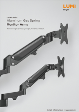 LDT47 Series-Aluminum Gas Spring Monitor Arms