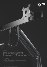 LDT43 Series-Select Gas Spring Aluminum Monitor Arms