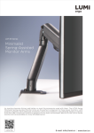 LDT45 Series-Minimalist Spring-Assisted Monitor Arms