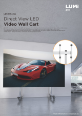 Serie LES01-Carro para Video Wall LED con Vista Directa