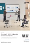FWS07 Series-Pneumatic Height Adjustable Mobile Workstations