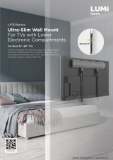 LP70 Series-Ultra-Slim Wall Mount For TVs with Lower Electronic Compartments