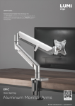 LDT37 Series-Epic Gas Spring Aluminum Monitor Arms
