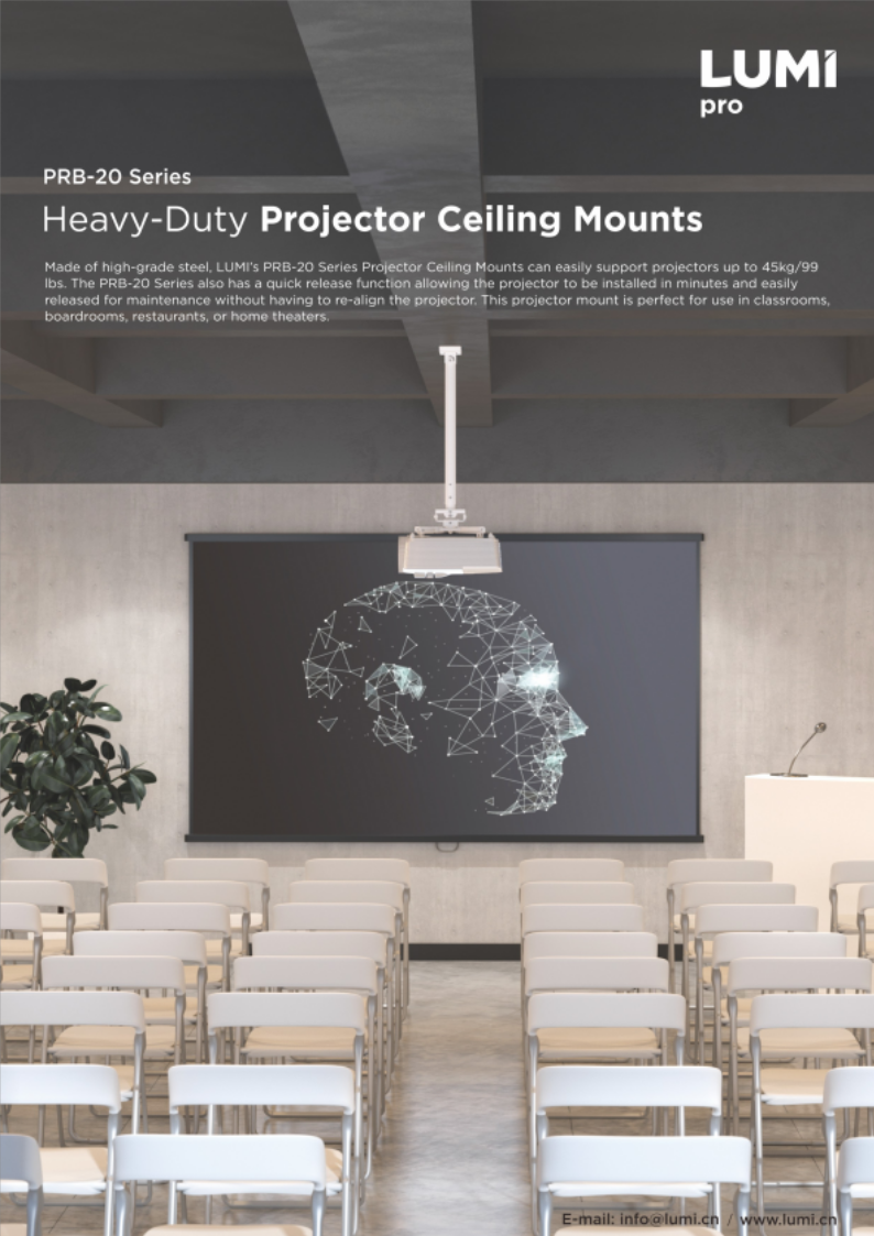 PRB-20 Series-Heavy-Duty Projector Ceiling Mounts