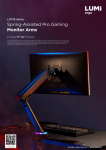 LDT39 Series-Spring-Assisted Pro Gaming Monitor Arms
