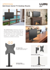 LDT03-16 Series-Bolt-Down Swivel TV Desktop Mount