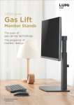 LDT22 Series-Gas Lift Monitor Stands