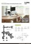 LDT12 Series-Economical Steel Articulating Monitor Arms