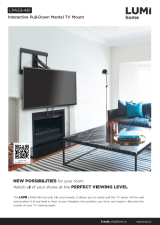 LPA53-461-Interactive Pull-Down Mantel TV Mount