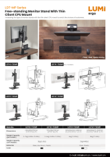 LDT-MP Series Free-standing Monitor Stands With Thin  Client CPU Mounts