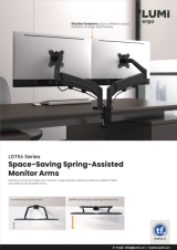 LDT56 Series Space-Saving Spring-Assisted Monitor Arms