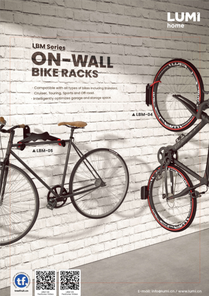LBM Series On-Wall Bike Racks