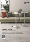 G02 Series-Compact Mobile Pheumatic Sit-Stand Desks