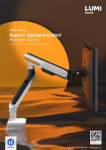 LDT64 Series Superb Spring-Assisted Monitor Arms