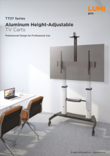 TT07 Series-Aluminum Height-Adjustable TV Carts