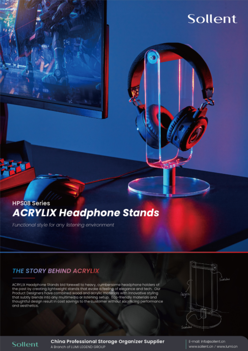 HPS08 Series-ACRYLIX Headphone Stands
