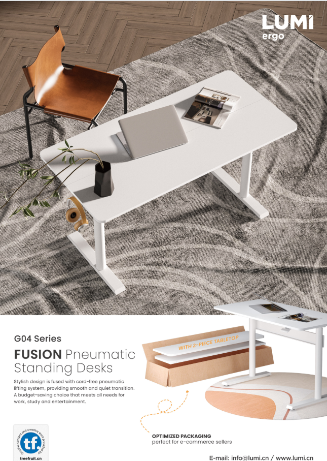 G04 Series-Fusion Pneumatic Standing Desks