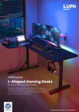 GMD09 Series-L-Shaped Gaming Desks