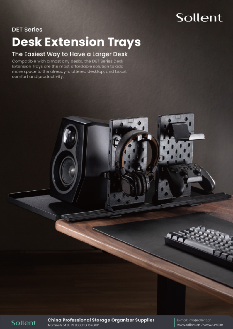 Projector Riser DET Series-Desk Extension Trays