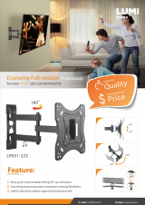 LPA51 Series Economy Full-motion TV Wall Mounts