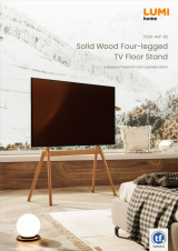 FS35-46F-02-Solid Wood Four-legged TV Floor Stand