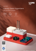DA10 Series-Trendy Desk Organizers with Wireless Charger