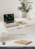 DEO03-1 2-in-1 Desktop Storage Box
